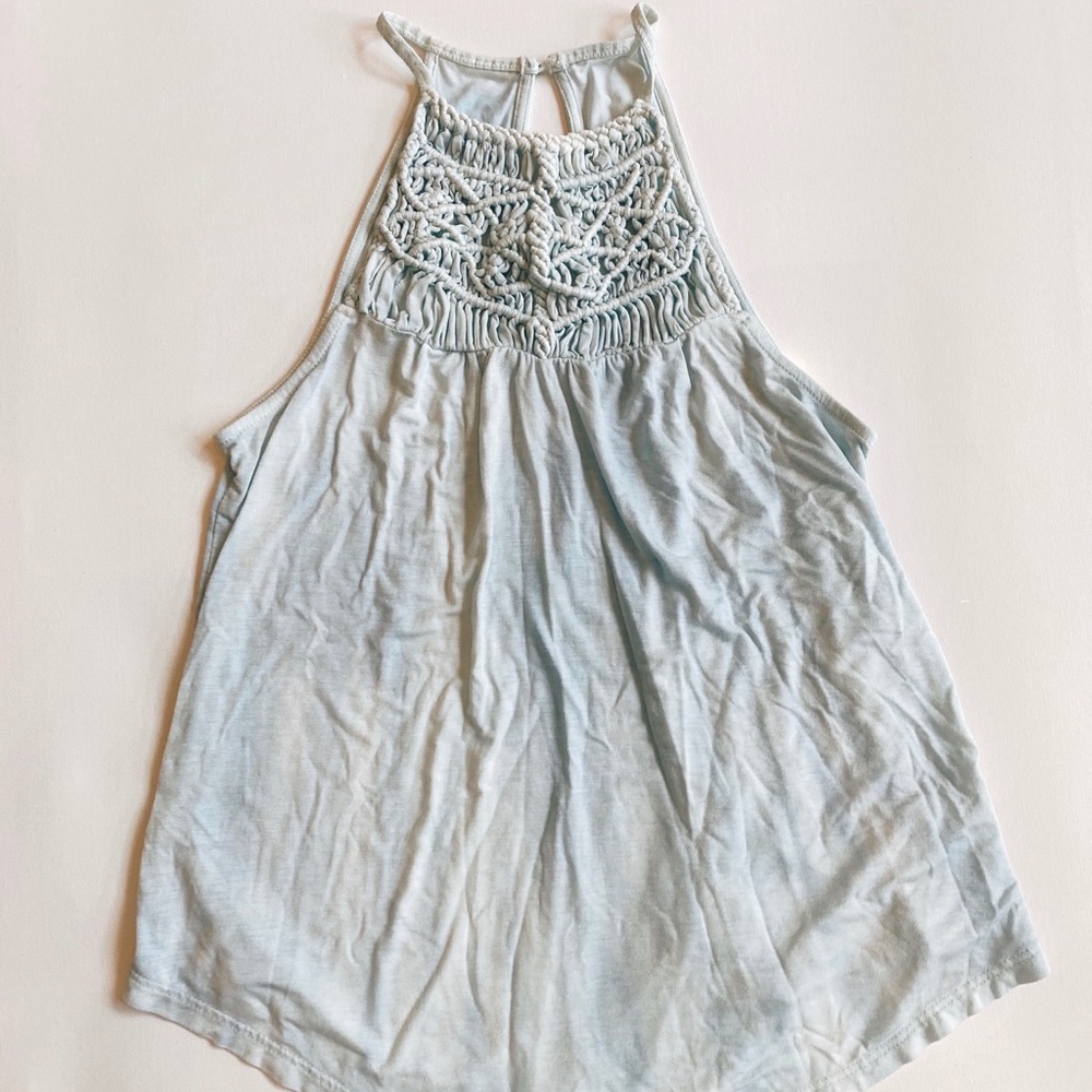 tie dye crochet top